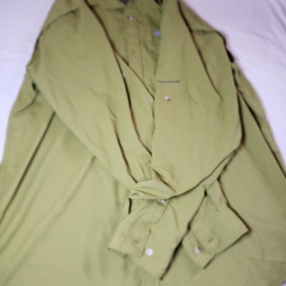 Columbia Insect Blocker Mens Button Down Shirt XL Green Mini Check Long Sleeve - Picture 6 of 12